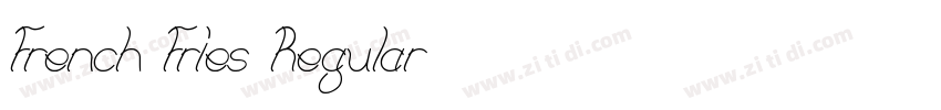 French Fries Regular字体转换